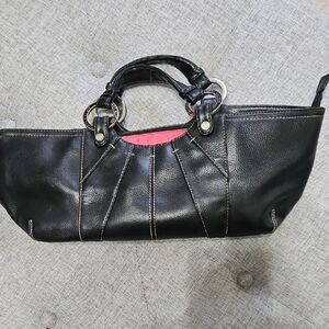 Elegant Black Leather Handbag